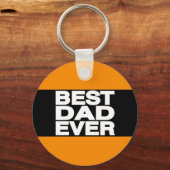 Beste pap Ever Lg Sinaasappel Sleutelhanger (Voorkant)