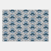 Beste pap Ever Mustache Vaderdag Inpakpapier Vel (Voorkant)