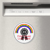 Beste pap Ever Rainbow Magnet HAMbWG Magneet (Insitu (Vaatwasser))