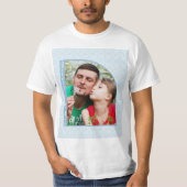 Beste pap foto half boog t-shirt (Voorkant)