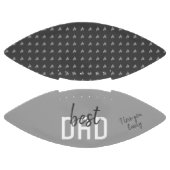 Beste pap Gray Heart Pattern vaderdag American Football (Panelen)