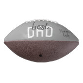 Beste pap Gray Heart Pattern vaderdag American Football (Gedraaid 270)