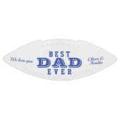 Beste pap in blauwe typografie vaderdag american football (Paneel)