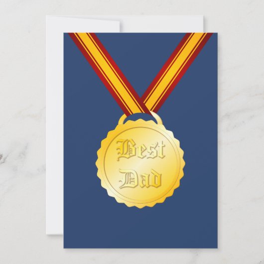 Beste Pap Medaille Vaderdag (Voorkant)
