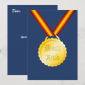 Beste Pap Medaille Vaderdag (Voorkant / Achterkant)