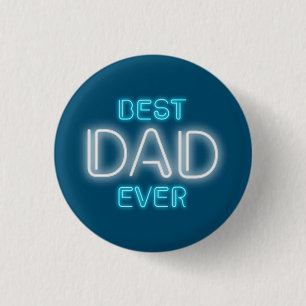 Beste pap met Happy Vaderdag   Pin-Button Ronde Button 3,2 Cm