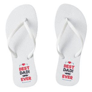 Beste pap met Happy Vaderdag Teenslippers