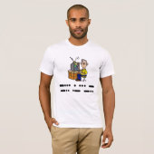 Beste pap Morse Code Ham Radio T-Shirt past het aa (Voorkant volledig)