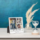 Beste Pap ooit 3 fotocollage vaderdag wit Fotoplaat (Insitu)