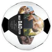 Beste pap ooit Aangepast 3 Kleurenfoto Vaders Dag Voetbal (Gedraaid)