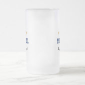 Beste pap ooit aangepaste tekst Gold sterren op ma Matglas Bierpul (Center)