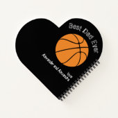 Beste pap ooit Basketball Distress Text Planner Notitieboek (Achterkant)