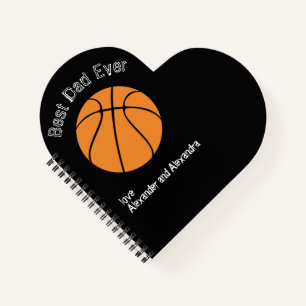 Beste pap ooit Basketball Distress Text Planner Notitieboek