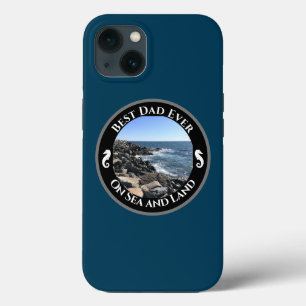 Beste pap ooit blauwe Atlantische Oceaan Rocky Sea iPhone 13 Hoesje