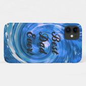 Beste pap ooit Blue iPhone 11 Hoesje (Achterkant (horizontaal))