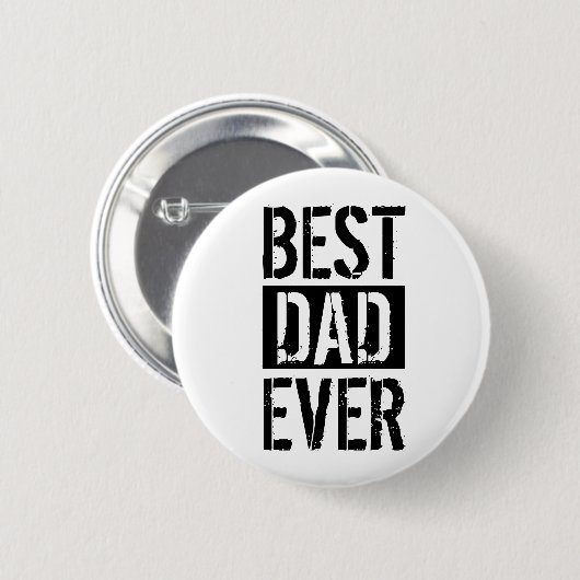 Beste pap ooit Eenvoudige Vaderdag Ronde Button 5,7 Cm (Voorkant /achterkant)
