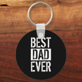 Beste pap ooit Eenvoudige Vaderdag Sleutelhanger (Voorkant)