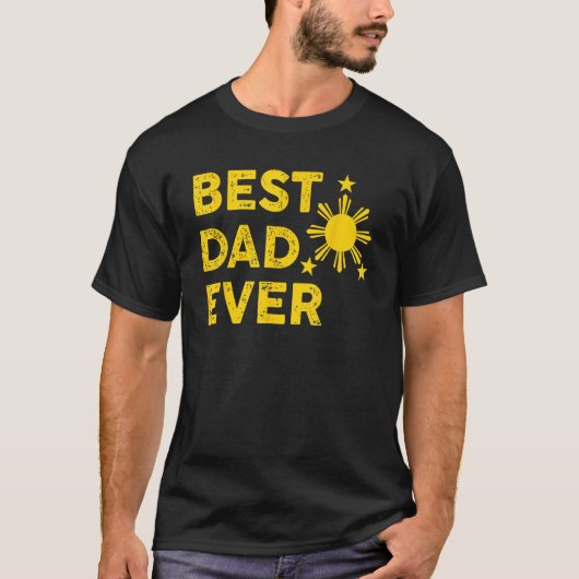 Beste Pap Ooit Filippijnse Pap 2023 Vaderdag T-shirt (Voorkant)