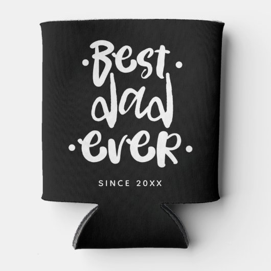 Beste pap ooit Foto Collage Gift voor papa Blikjeskoeler (Voorkant)