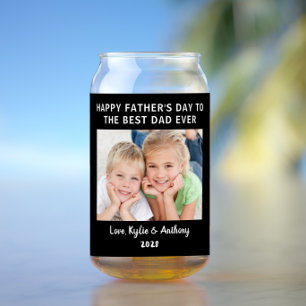 Beste pap ooit foto zwart Vaderdag Blikvorm Glas