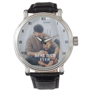 Beste pap ooit fotocollage Creëer uw eigen Horloge