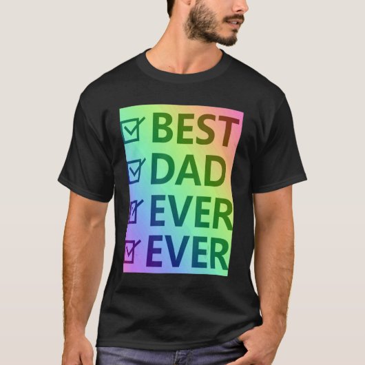 Beste pap ooit, geprikte Mannen van LGBTQ-proud, c T-shirt (Voorkant)