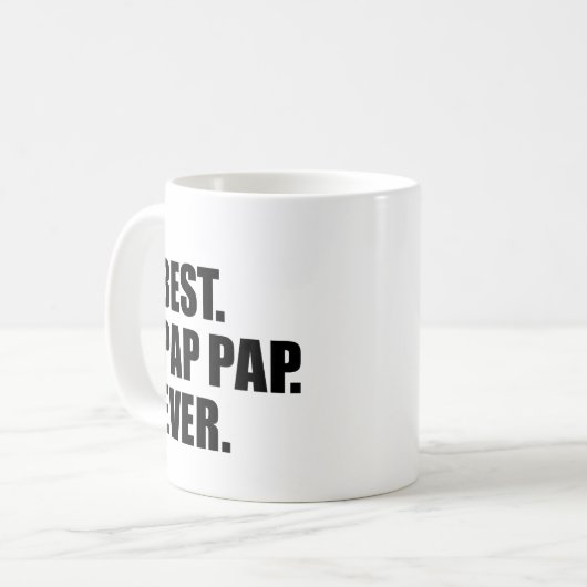 Beste pap ooit grootvader koffiemok (Voorkant links)
