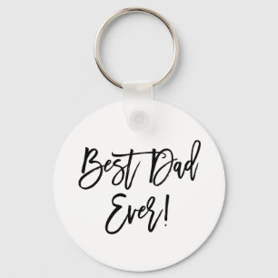 Beste pap ooit modern penseelscript sleutelhanger