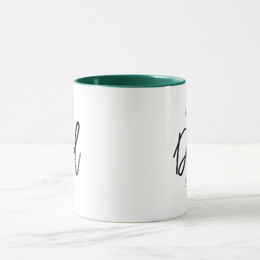 Beste pap ooit Moderne Mok tweelingige koffie-Mok (Midden)
