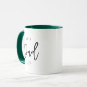 Beste pap ooit Moderne Mok tweelingige koffie-Mok (Voorkant links)