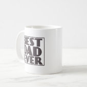 Beste pap ooit Mok Gift for Fathers Day (Voorkant links)