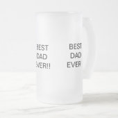 Beste pap ooit Mok van glas (Voorkant rechts)