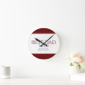 Beste pap ooit Red Black Vader Dag Ronde Klok (Huis)