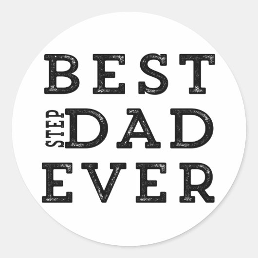 Beste pap ooit ronde sticker (Voorkant)