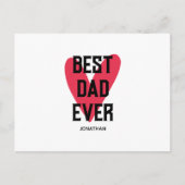 Beste pap ooit roze Vaderdag Briefkaart (Voorkant)