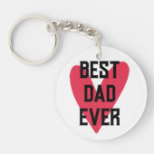 Beste pap ooit roze Vaderdag Sleutelhanger (Voorkant)