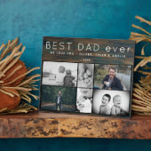 Beste pap ooit Rustic 6 Foto Collage vaders Dag Fotoplaat (Zijkant)