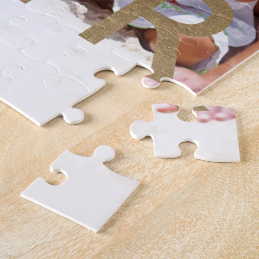 Beste pap ooit, Typografische Aangepaste Volledige Legpuzzel (Zijkant)