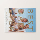 Beste pap ooit, Typografische Aangepaste Volledige Legpuzzel (Horizontaal)