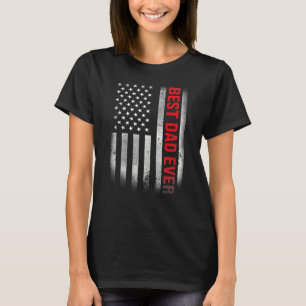 Beste Pap Ooit US Flag Vaders Dag Mannen 202 T-shirt