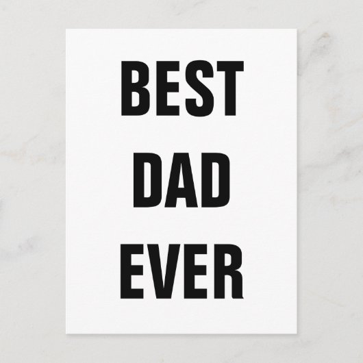 Beste pap ooit Vaderdag, Aangepast 2022 Briefkaart (Voorkant)