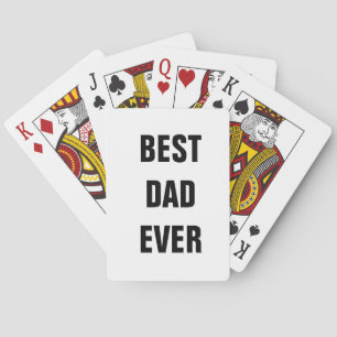 Beste pap ooit Vaderdag - Aangepast cadeautje Pokerkaarten