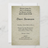 Beste pap ooit vaderdag Rustic Backyard Cookout Kaart (Achterkant)