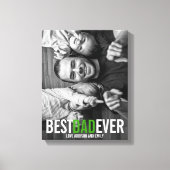 Beste pap ooit Vaderdag Stretched Canvas afdrukken (Voorkant)