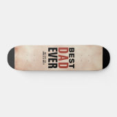 Beste pap ooit Waterverf vaderdag Skateboard (Horizontaal)
