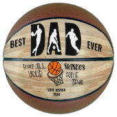Beste pap ooit wensen komen op maat basketbal (Voorkant)