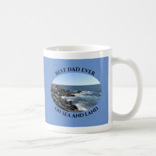 Beste pap schoonheid Atlantische Oceaan Wavy Zee B Koffiemok