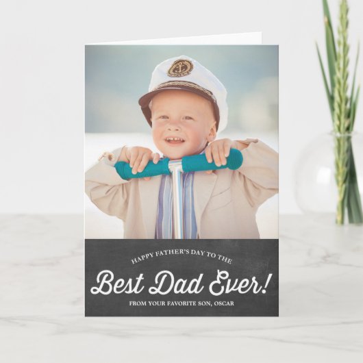 Beste pap script | ChalkboardKaart Kaart (Voorkant)