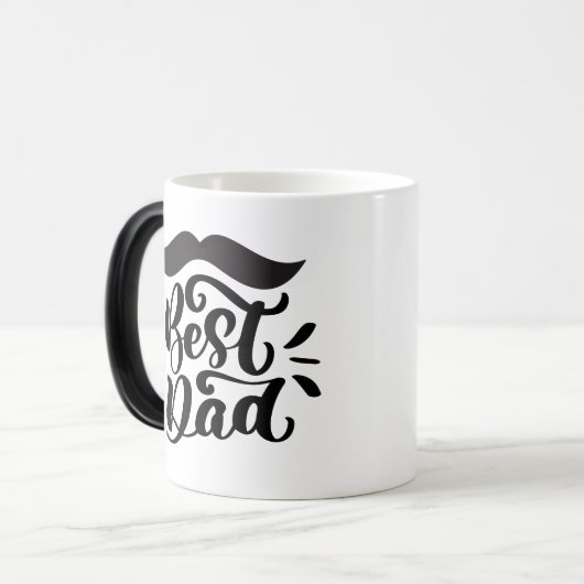 Beste pap, snor magische mok (Voorkant links)