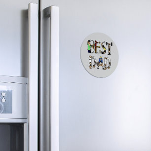 Beste Pap Sports Fun Text Magneet